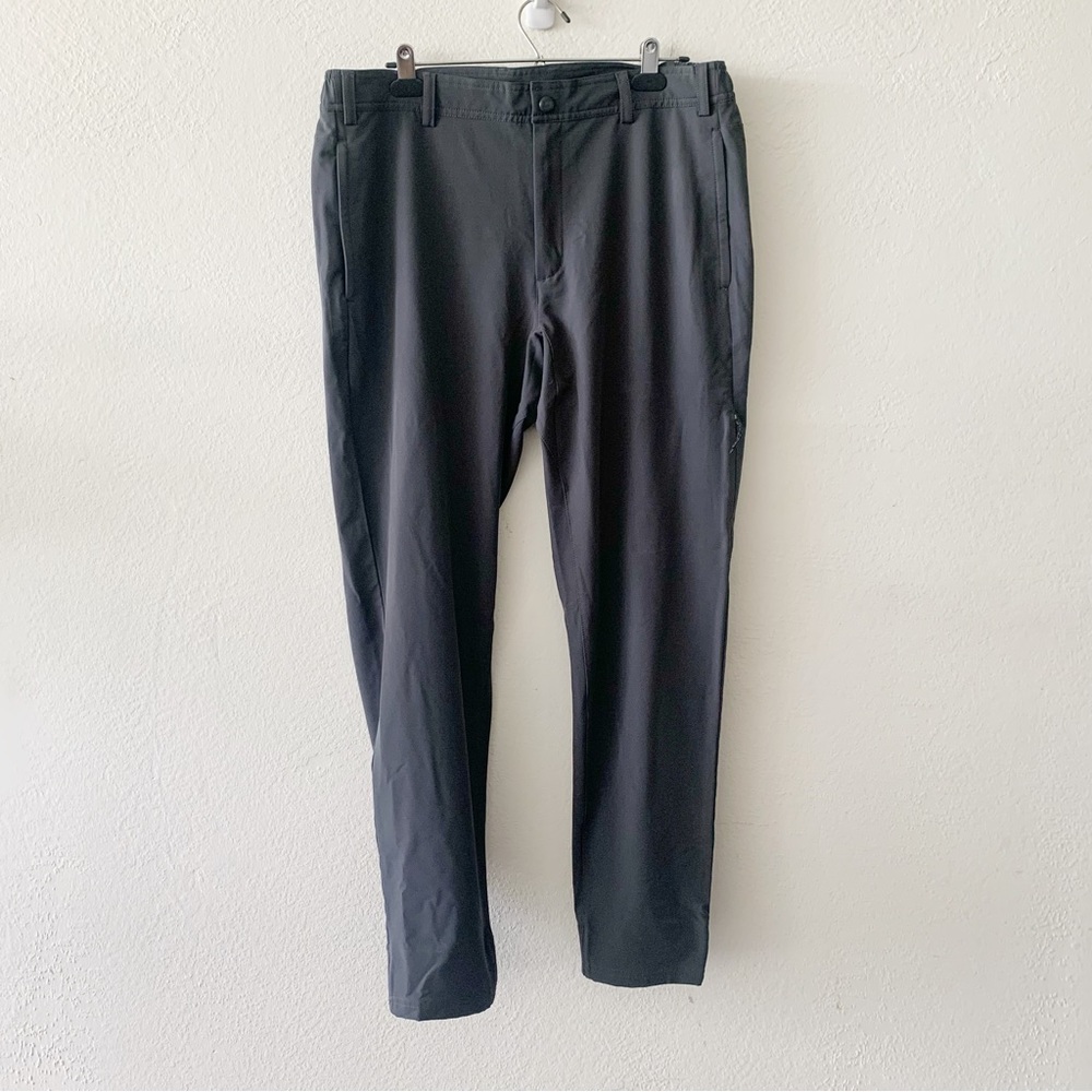 Mack Weldon Travel Gray Jogger Zipper Fly Active Men's Pants Large